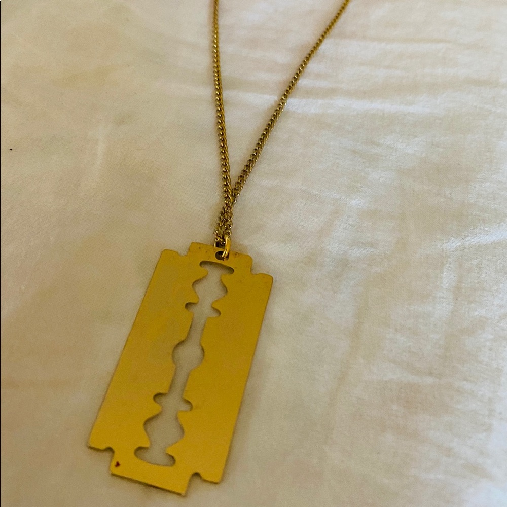 Razor Blade Necklace~